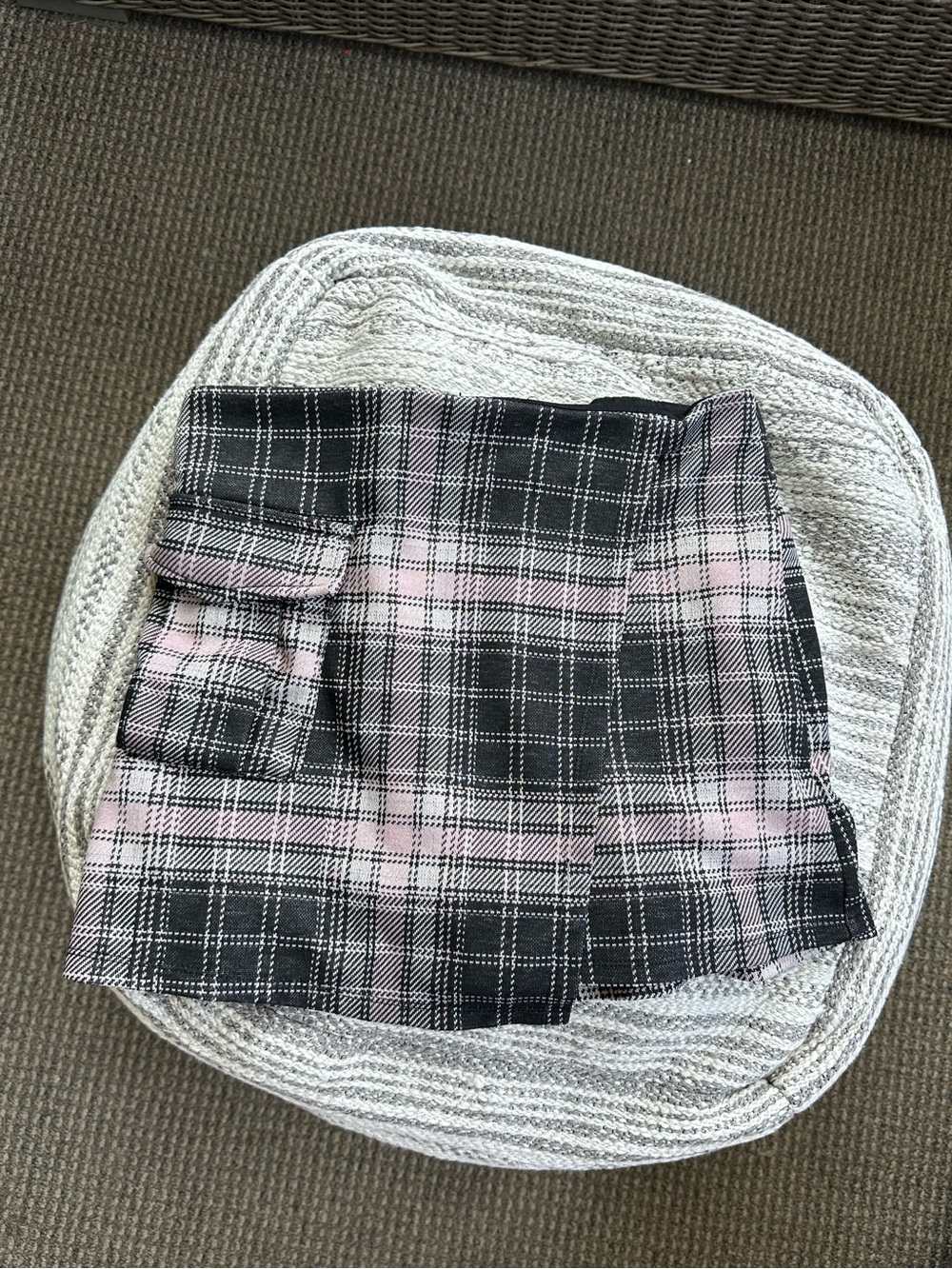 Teen plaid skort